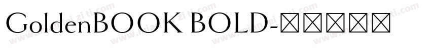 GoldenBOOK BOLD字体转换